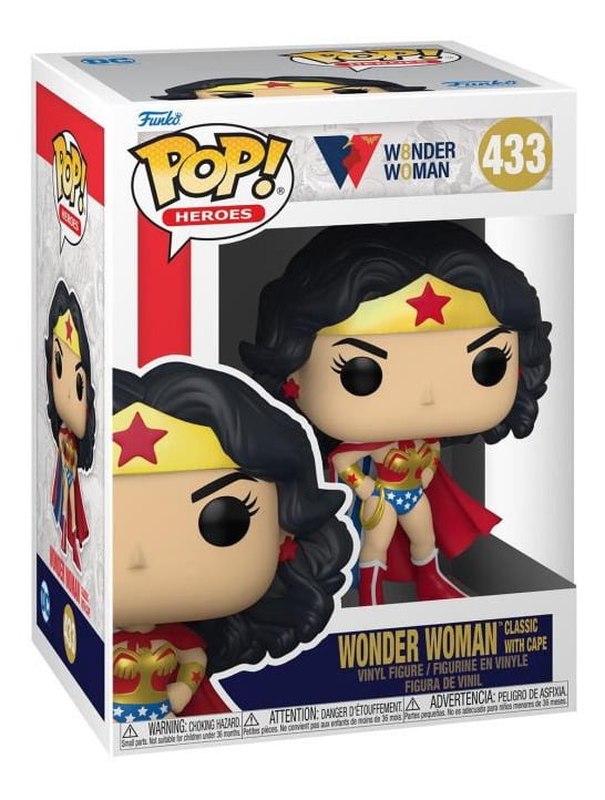 Funko Pop Wonder Woman Classic With Cape Mulher Maravilha