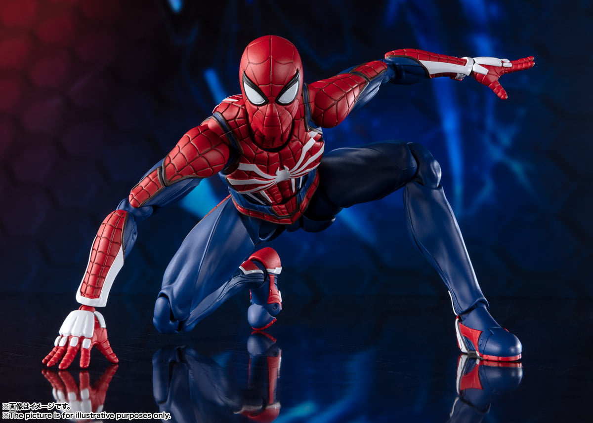 S H Figuarts Homem Aranha Spider Man Advanced Suit PS4 Marvel Bandai