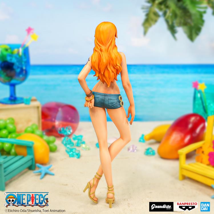 Action Figure One Piece - Nami Kung Fu Glitter & Glamours Blue