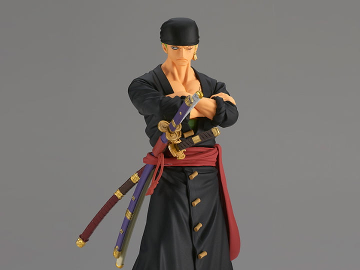 Action Figure Roronoa Zoro One Piece DXF The Grandline Series Wano