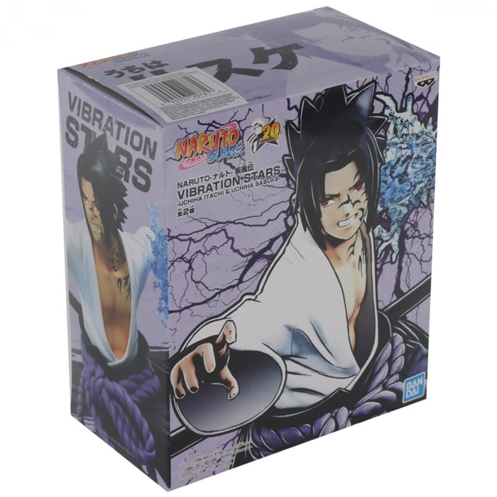 Banpresto Sasuke Uchiha Naruto Shippuden - Figura PVC 24 Cm - Collezione Ufficiale, Multicolore, Con Base - 5