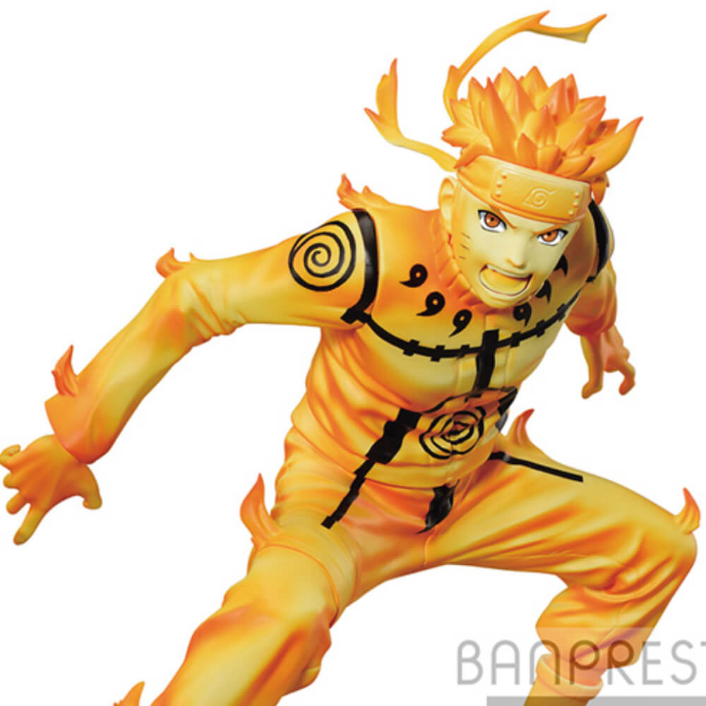 Boneco Naruto Shippuden Vibration Stars Naruto Uzumaki Kurama Banpresto