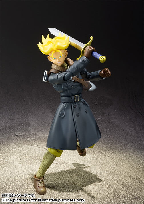 Trunks Articulado 16cm Dragon Ball SHF PVC action figure boneco