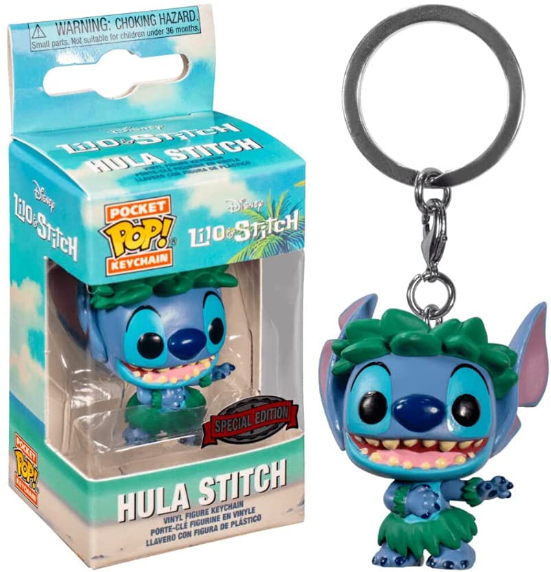 Chaveiro Hula Stitch Funko Pop Pocket Keychain Lilo & Stitch