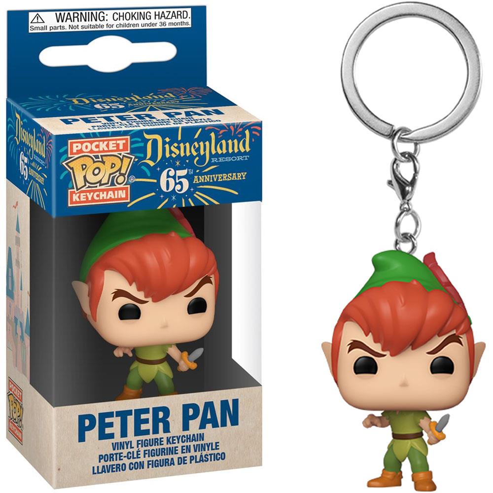 Chaveiro Peter Pan Funko Pop Pocket Keychain Disneyland 65th