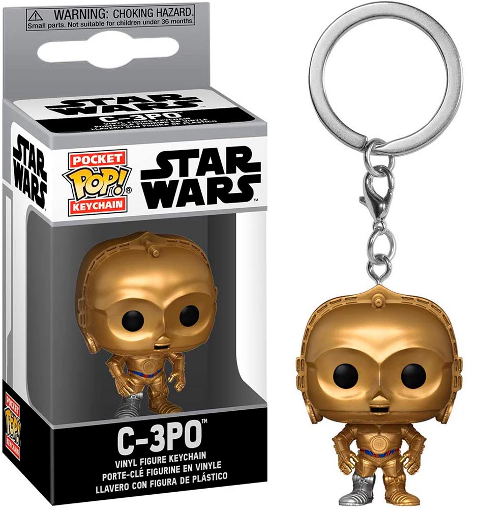 Chaveiro C-3PO Star Wars Funko Pop Pocket Keychain