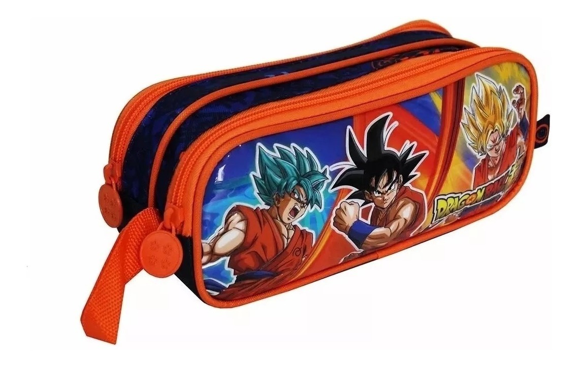 Estojo Dragon Ball Z, duplo Infantil escolar anime super Goku - Papelaria  S.A - Entregamos para todo Brasil