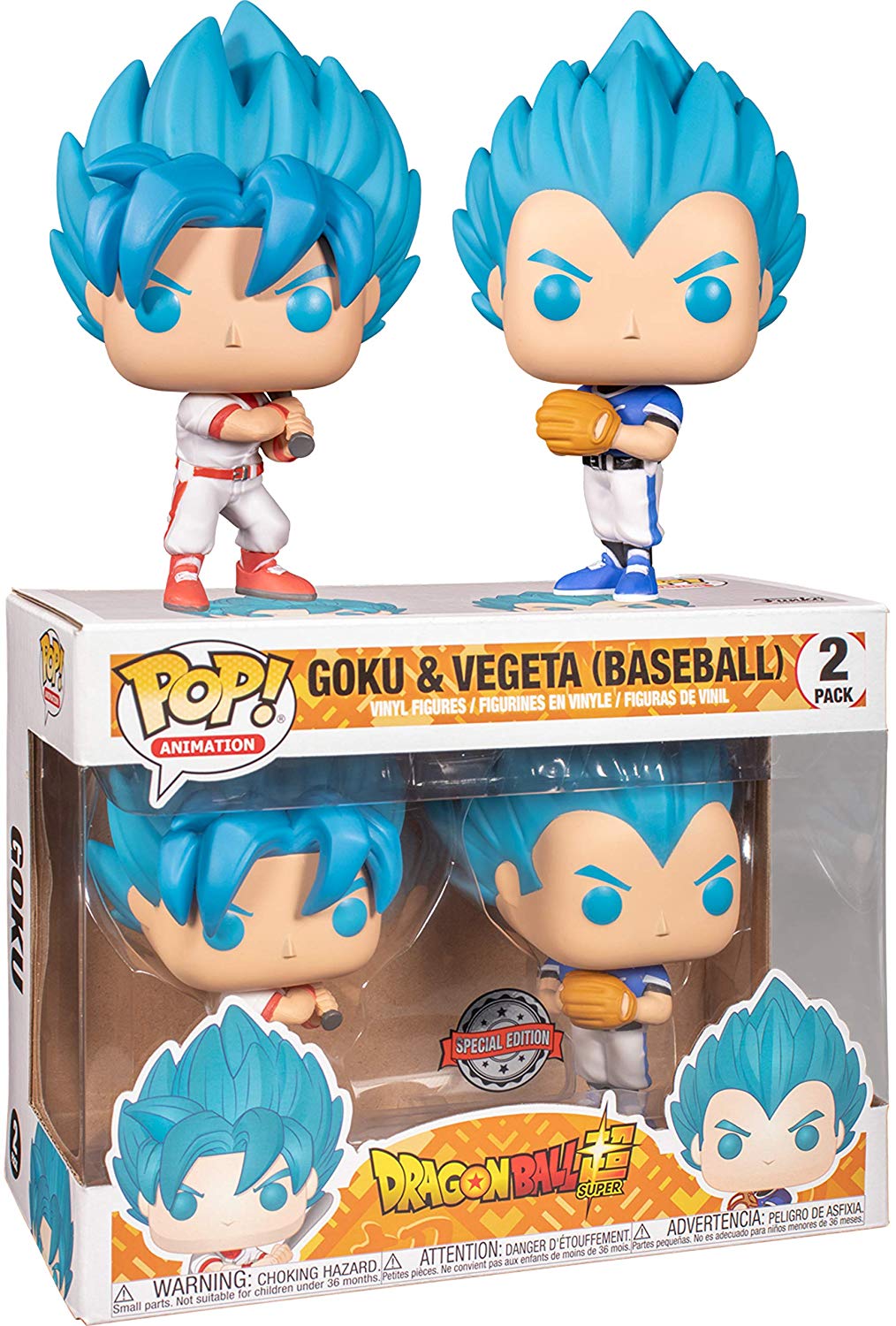 Funko Pop Dragon Ball Super Goku & Vegeta Baseball 2-Pack