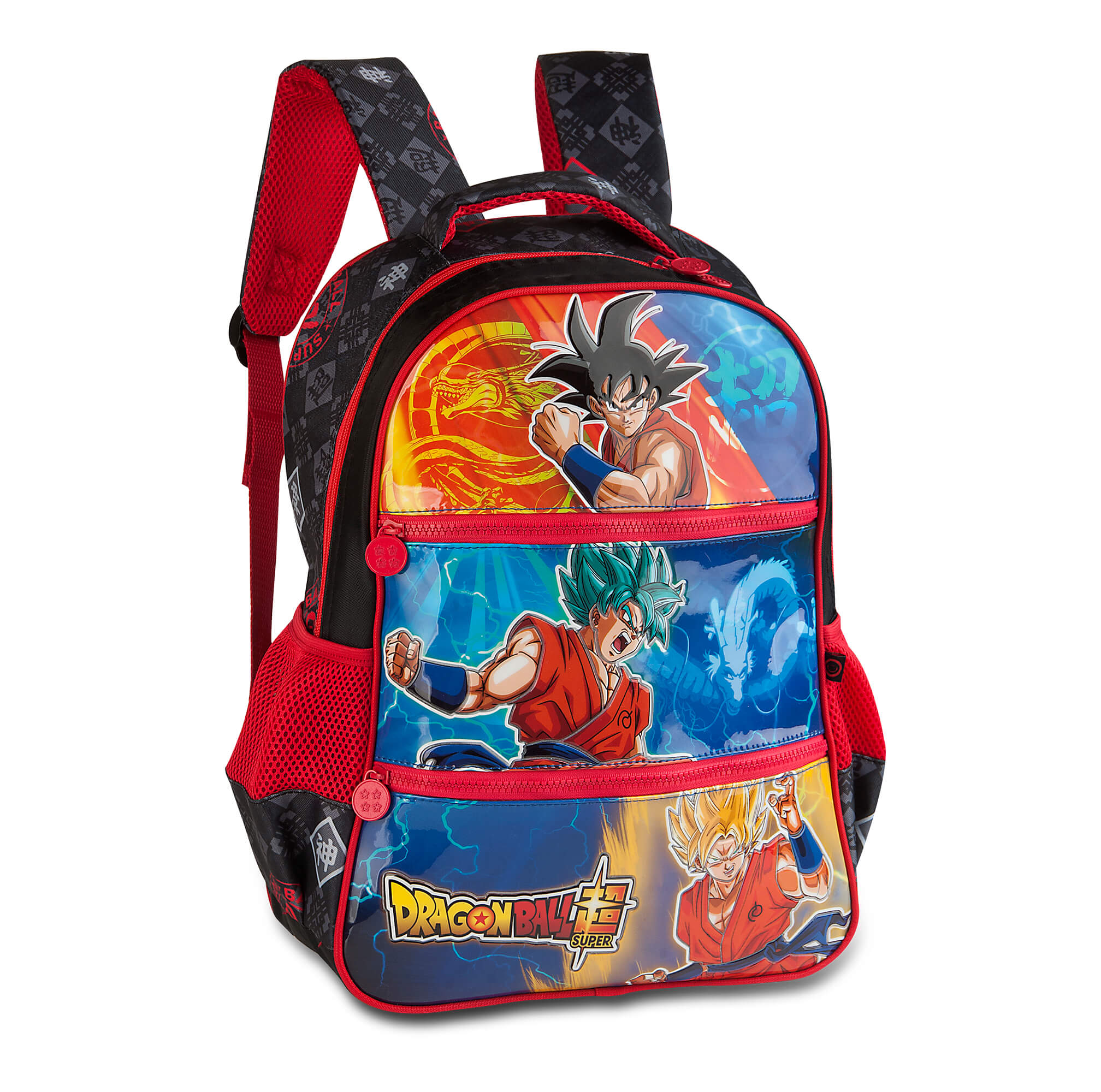 Dragon Ball Super - Mochila (Costas) Vermelha - Clio Style