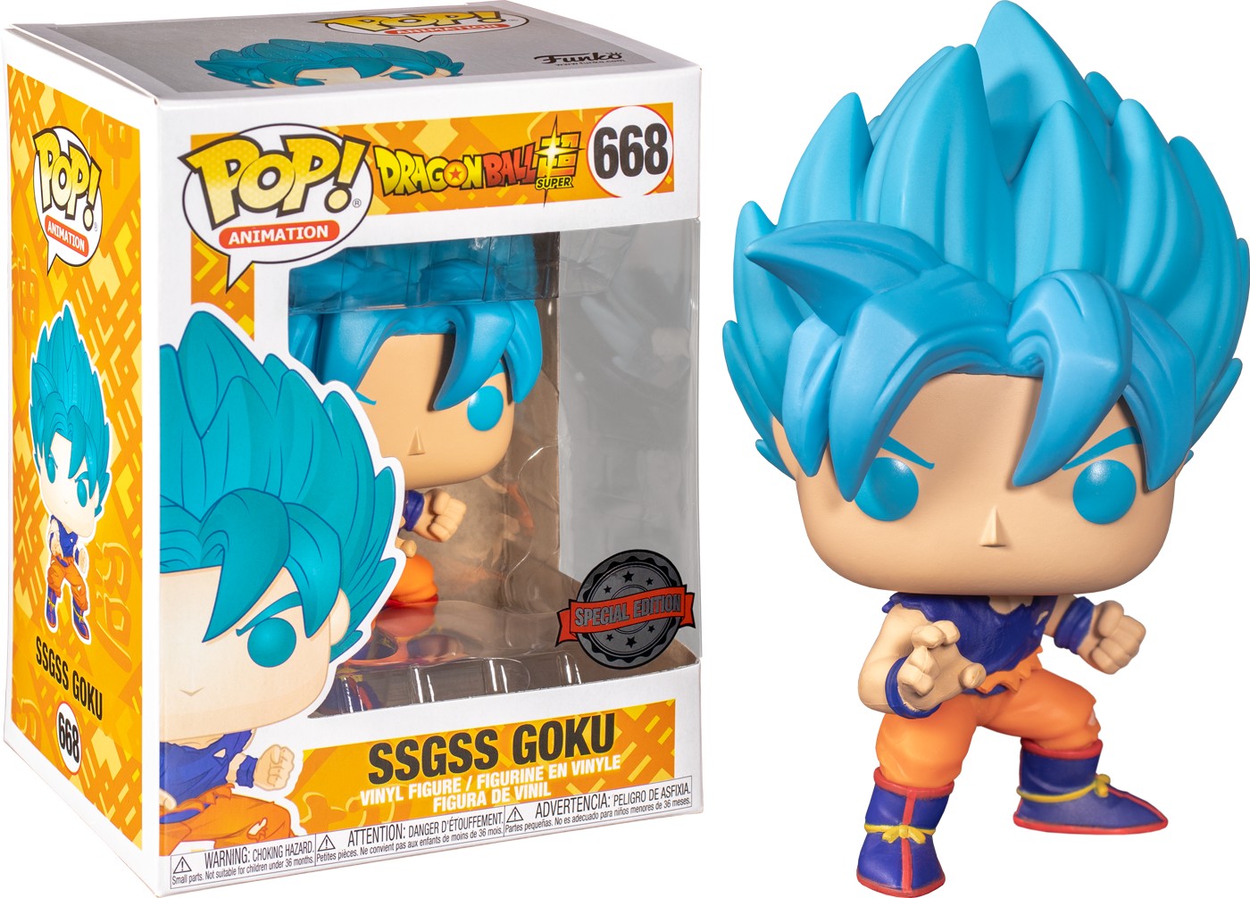 Dragon Ball Super - SSGSS Son Goku 668 Exclusive Funko Pop