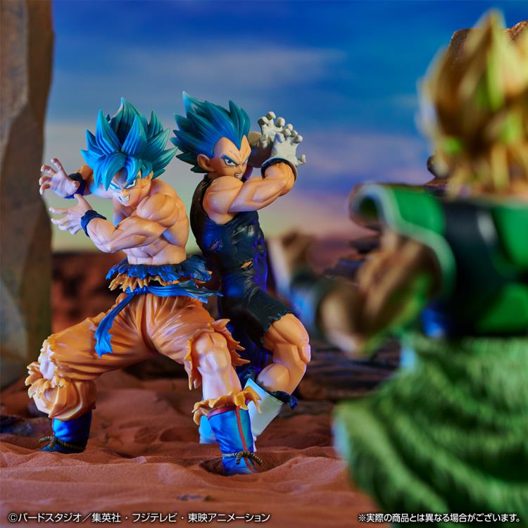 Compre o Action Figure Dragon Ball Ichibansho Goku & Vegeta Super Saiyajin  Blue na Explorers Club Toys.