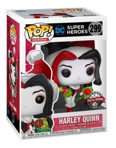 Funko Pop Arlequina Harley Quinn Wrapped Bomb 299 DC Heroes com o