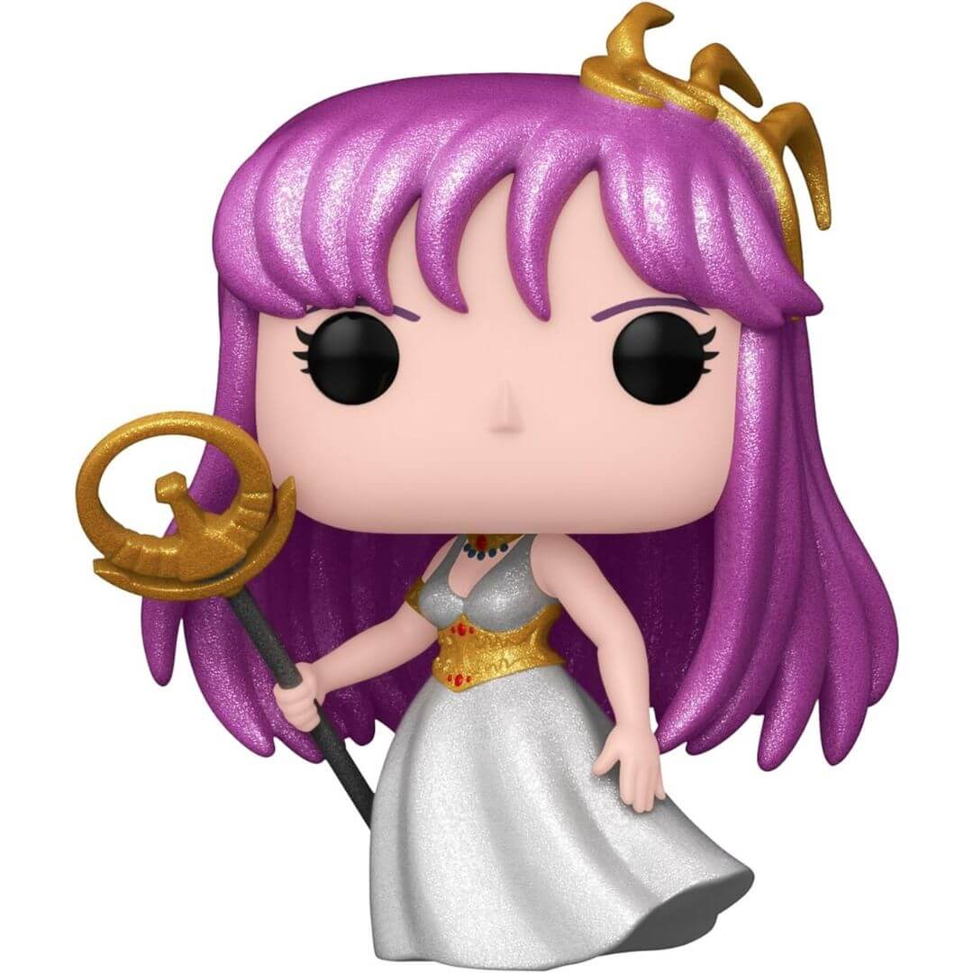 Boneco Colecionável Funko Pop Cavaleiros do Zodiaco Saori Kido 1463 Saint Seiya Diamond Collection