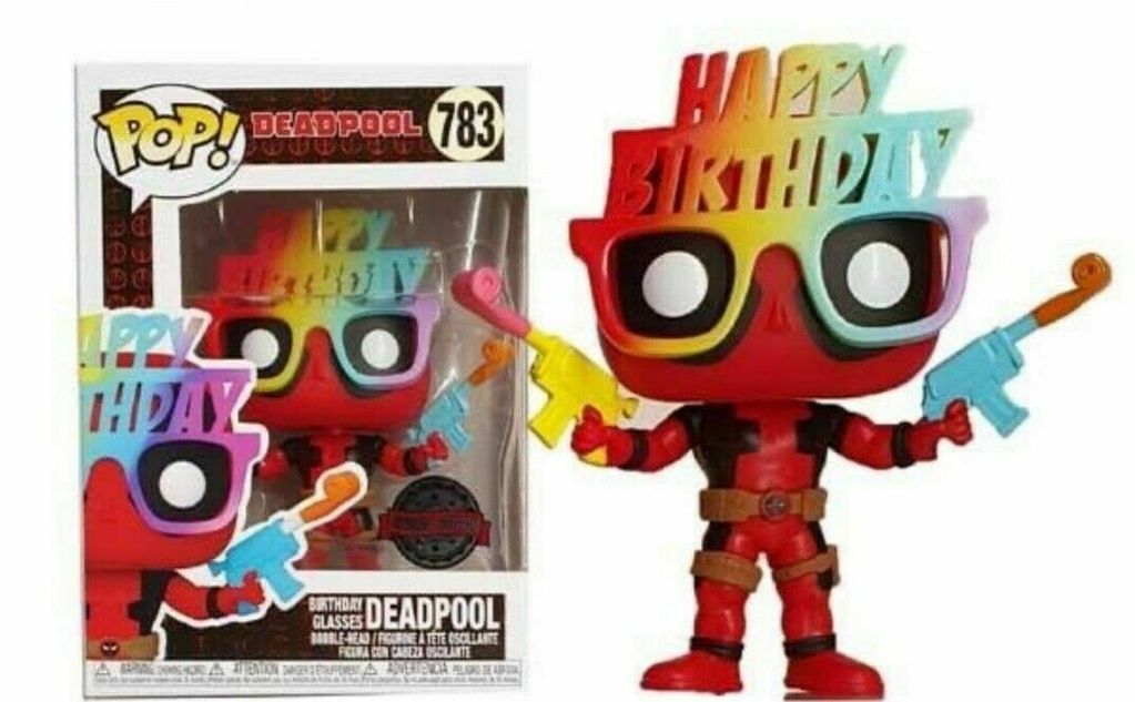 Funko Pop Birthday Glasses Deadpool 783 Deadpool