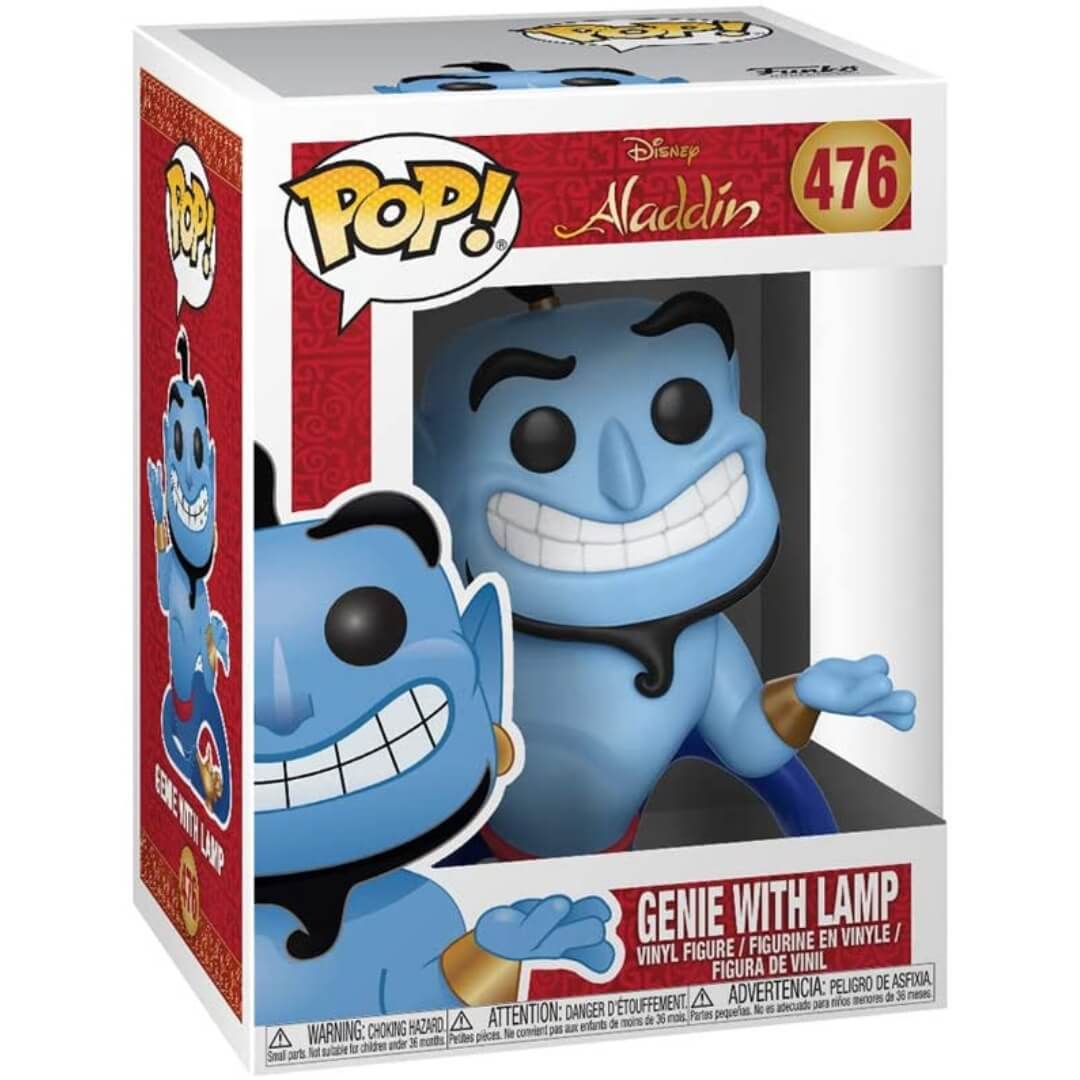 Boneco Colecionável Funko Pop Disney Gênio 476 Genie With Lamp Aladdin