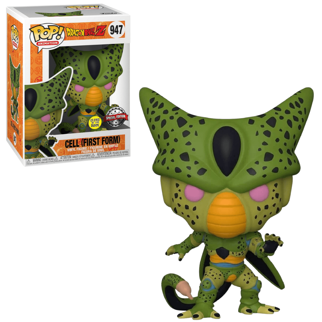 Boneco Funko Pop Dragon Ball Z - Cell First Form 947 GITD