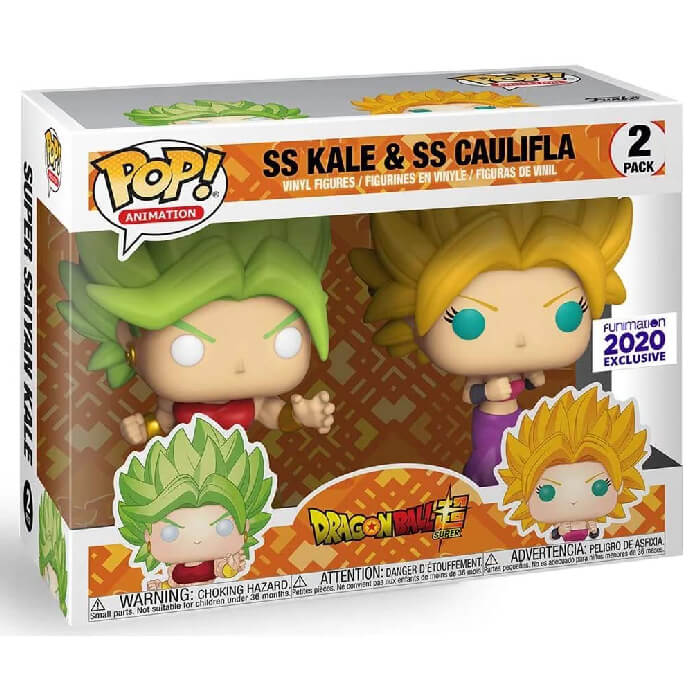 Funko Pop SS Kale SS Caulifla 2 Pack Funimation Dragon Ball Super