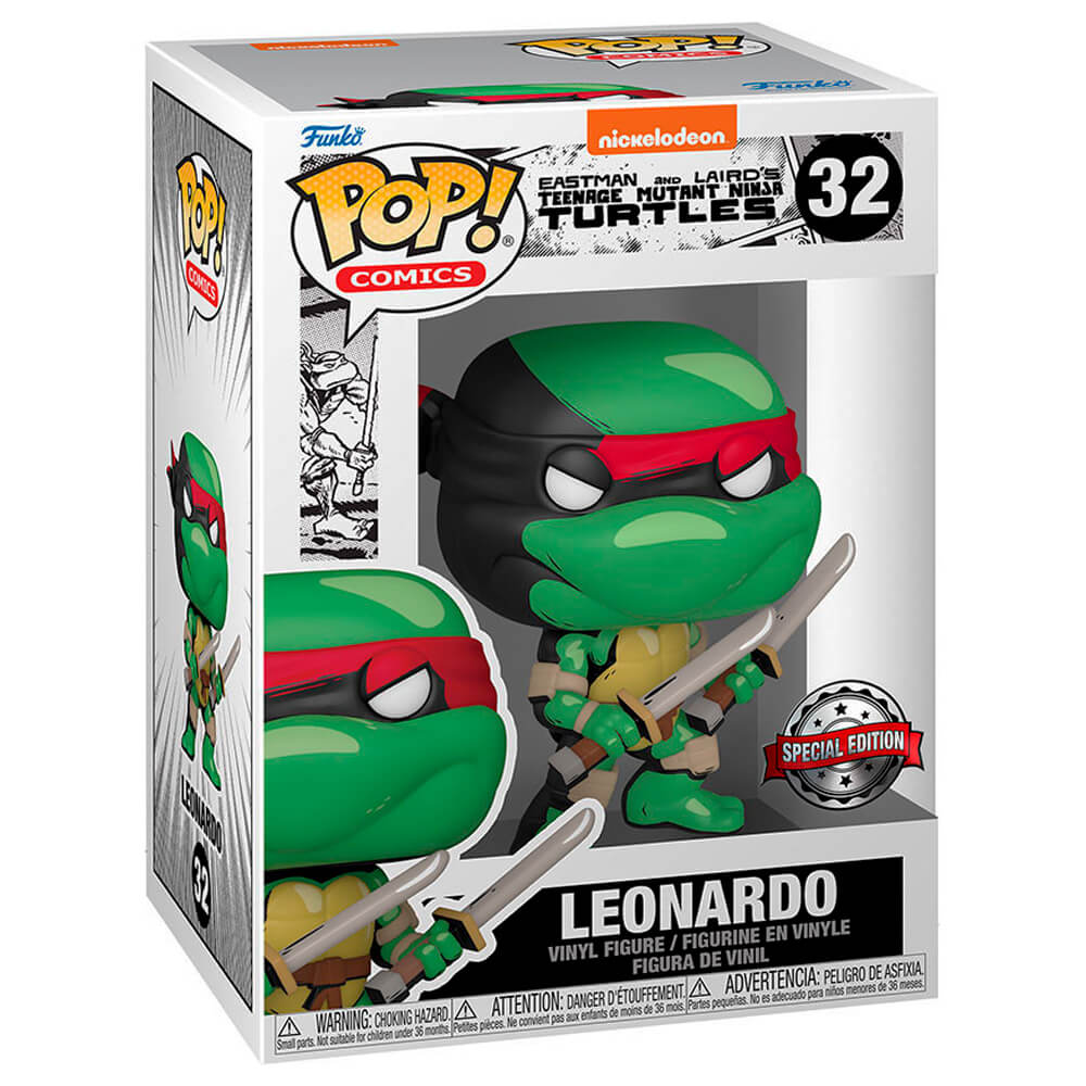 Boneco As Tartarugas Ninja Leonardo 32 Funko Pop Comics