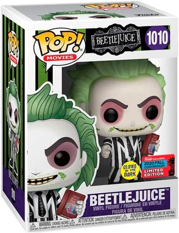FUNKO POP BEETLEJUCE 1010 Glows In The Dark 2020 convention d'automne FUNKO POP BEETLEJUCE 1010 Glows In The Dark 2020 convention d'automne