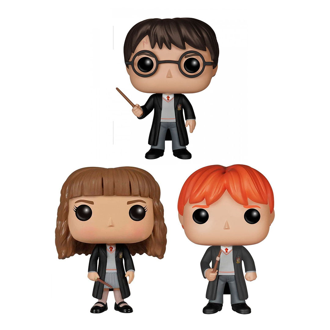 Funko Pop Harry Potter, Hermione Granger e Ron Weasley