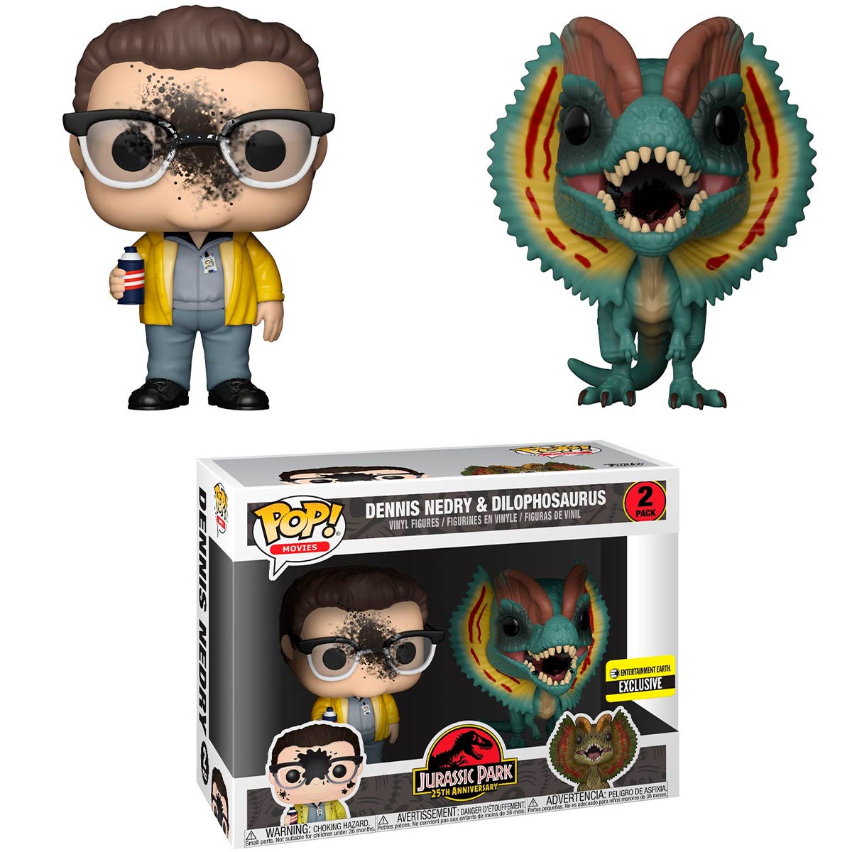 Funko Pop! Jurassic Park - Mr. DNA - Diamond Glitter- Figurine en Vinyle à Collectionner - Idée de Cadeau - Produits Officiels - Jouets pour Les Enfants et Adultes - Movies Fans