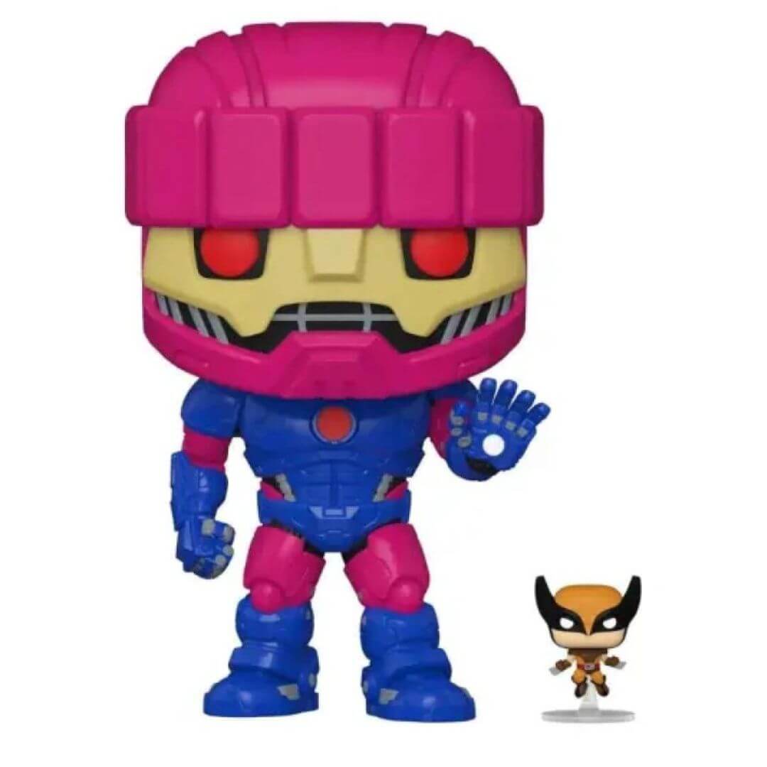 Boneco Marvel Funko Pop Jumbo X-Men Sentinel with Wolverine 1054 (25cm)