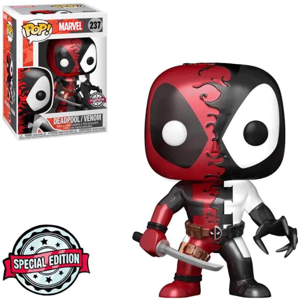 Funko Pop Deadpool Venom 237 Metallic Marvel Comics