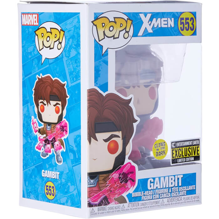 Funko Pop Gambit With Cards 553 Gitd X Men Marvel Comics 