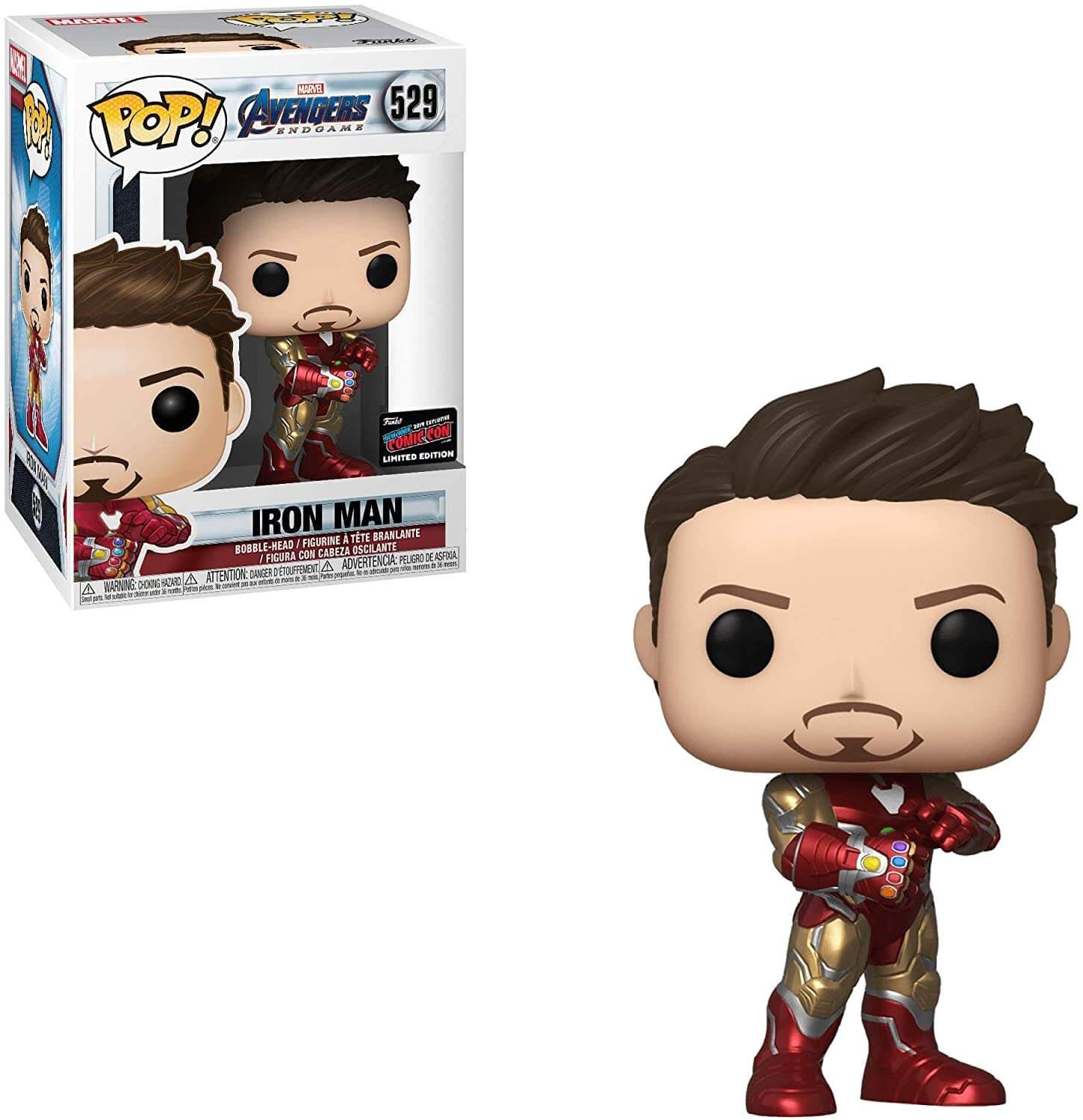 Funko Pop Homem de Ferro 529 Marvel NYCC Vingadores Ultimato