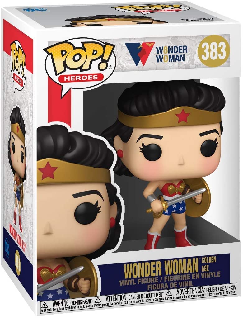 Funko Pop Mulher Maravilha Golden Age 383 Wonder Woman