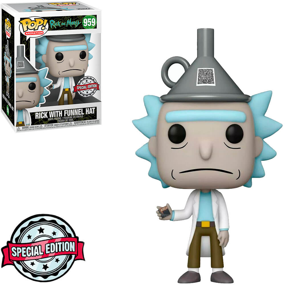 Funko Pop Rick and Morty Rick with Funnel Hat 959