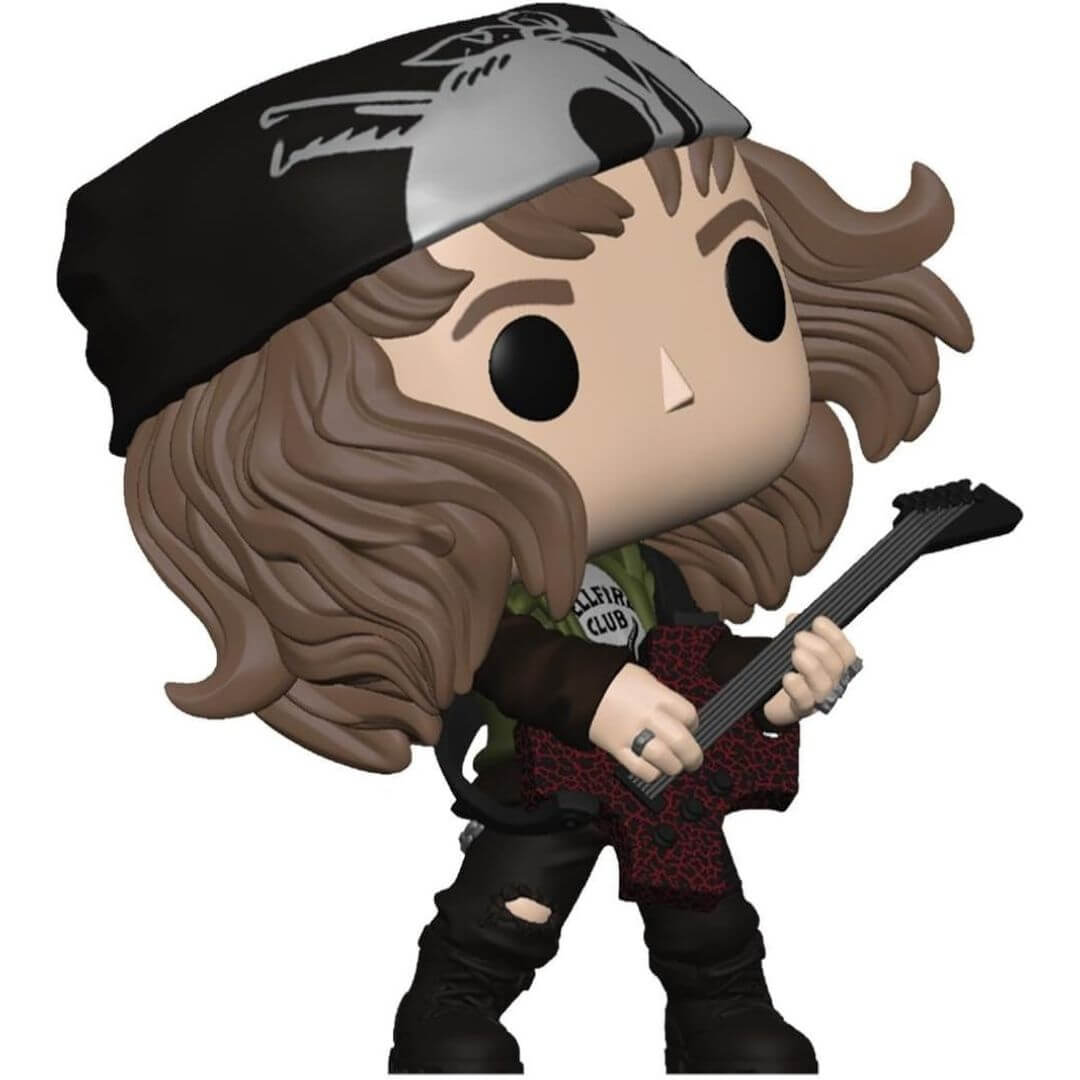 Boneco Colecionável Funko Pop Stranger Things Hunter Eddie com Guitarra 1462