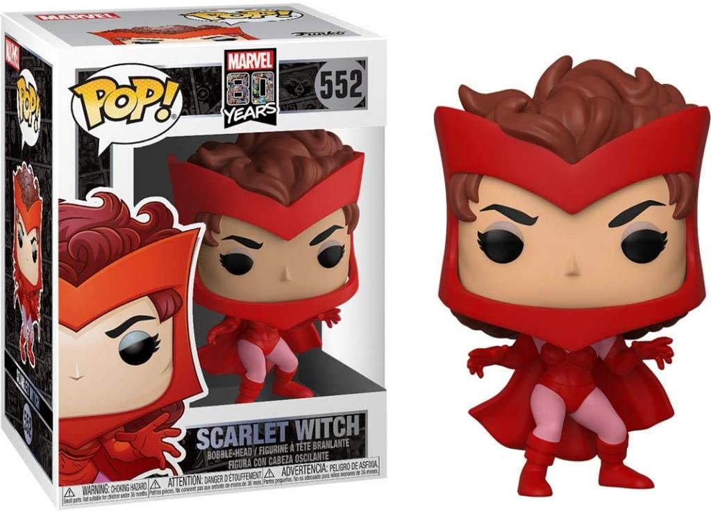 Funko Pop Feiticeira Escarlate 552 - Scarlet Witch First Appearance Marvel 80 Years