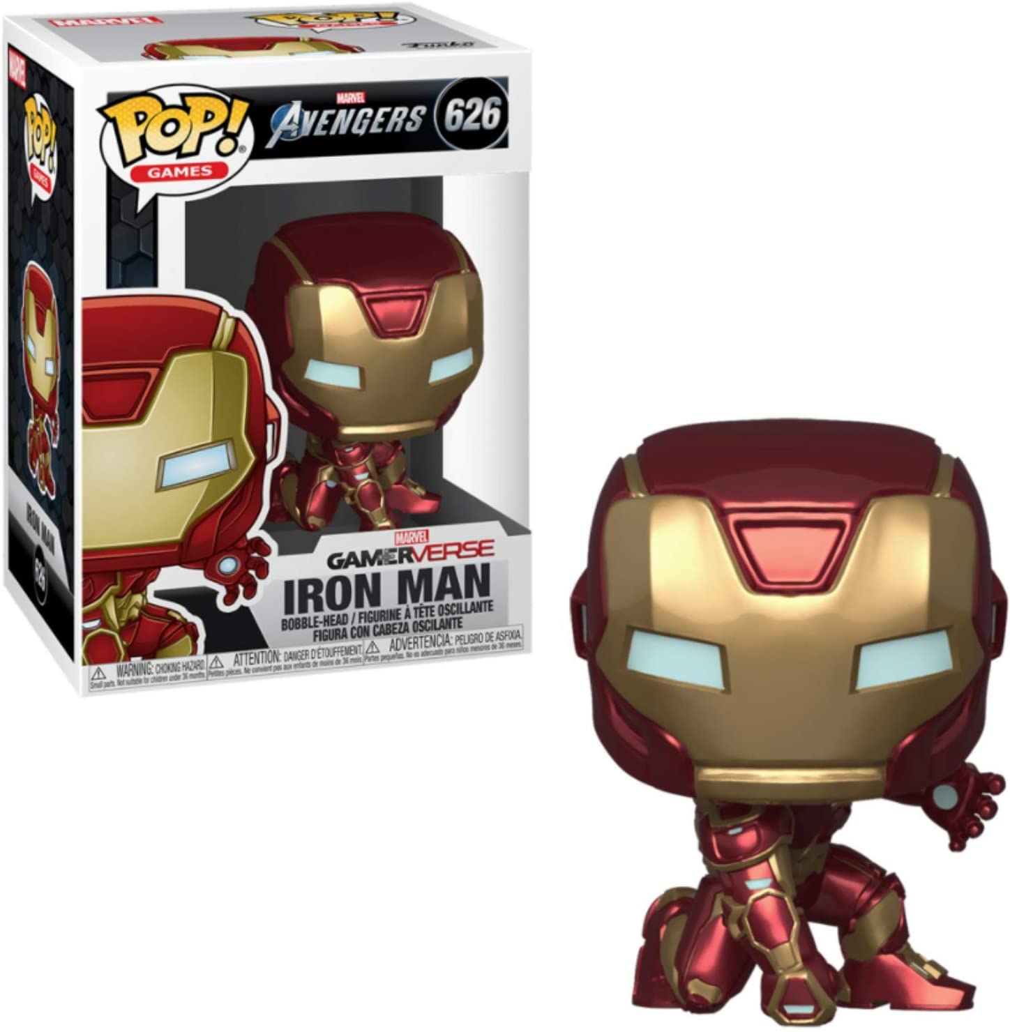 Funko Pop Homem de Ferro 626 - Gamerverse Vingadores Iron Man