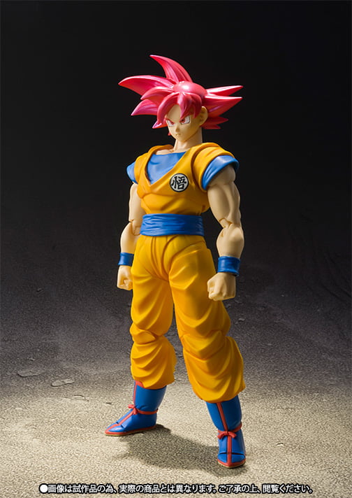 Boneco Action Figure Dragon Ball Super Son Goku Super Saiyajin Deus, Produto Masculino Dragon Ball Super Nunca Usado 85062844