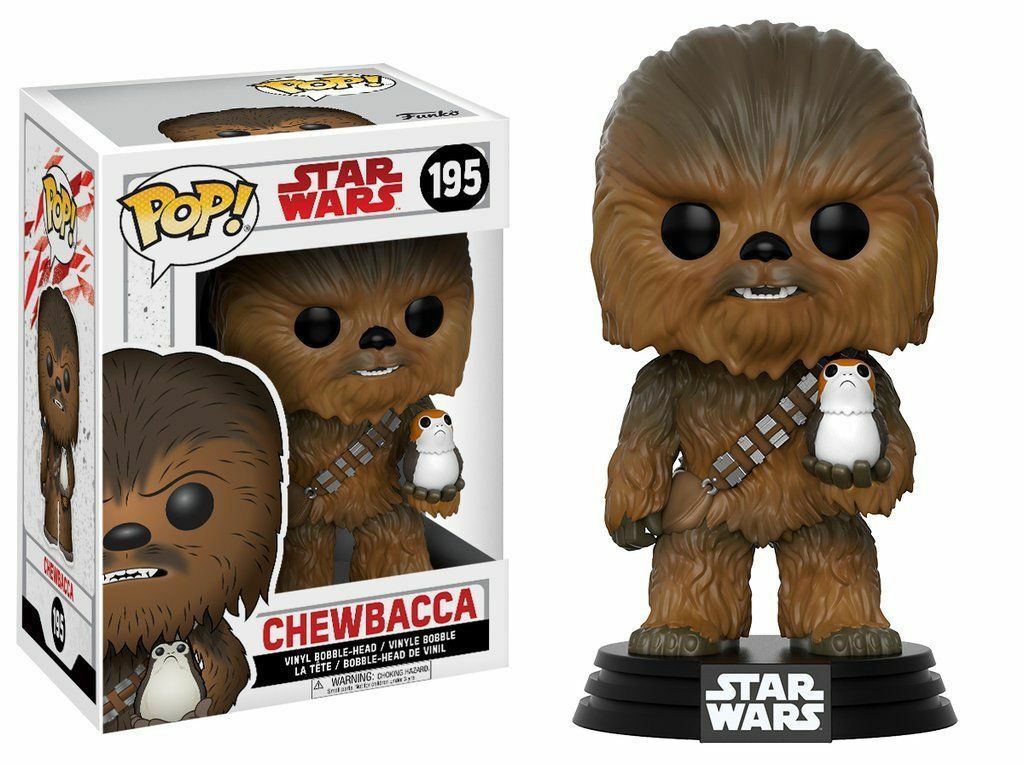 Funko Pop Star Wars Chewbacca W Porg 195