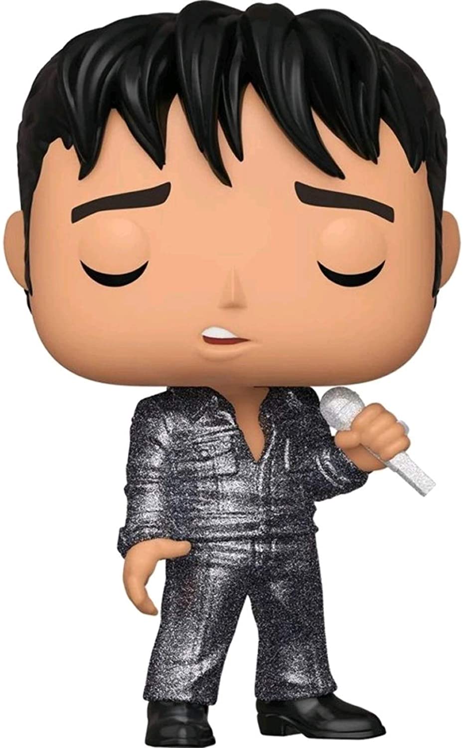 Boneco Funko Pop Rocks Elvis Presley 188 1968 Comeback Special Diamond