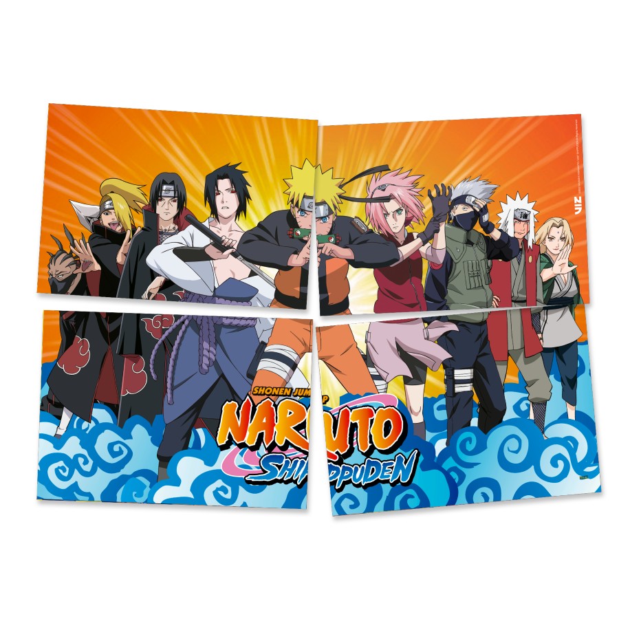 Painel 4 Lâminas - Naruto Shippuden - Festcolor