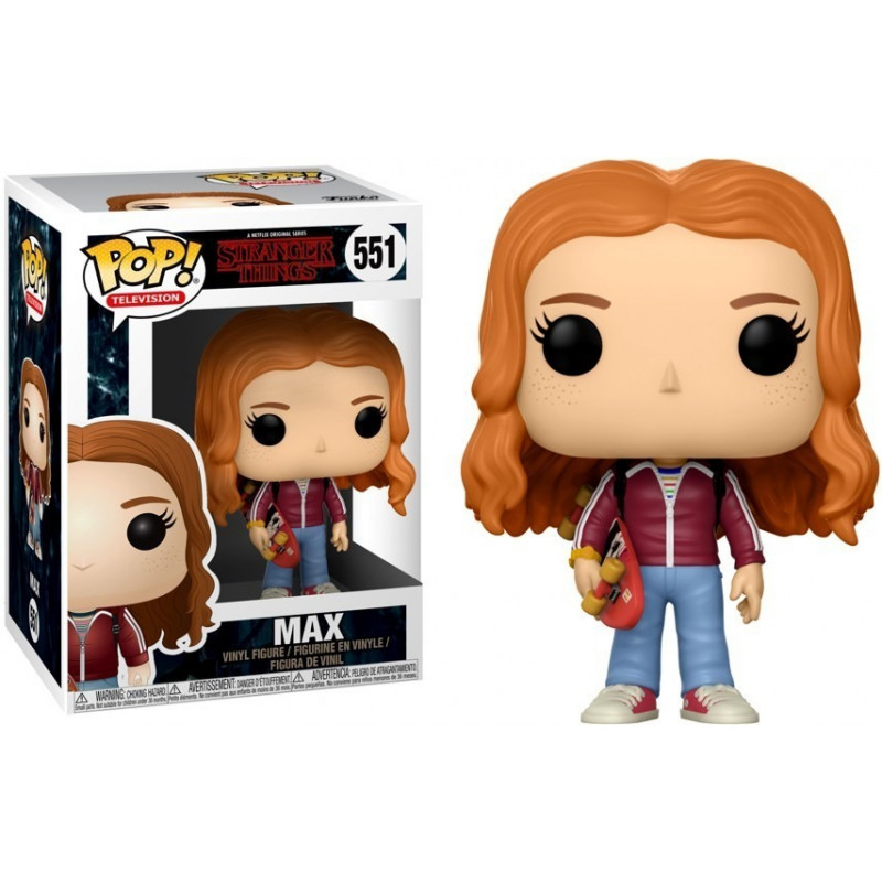 Funko Pop Max With Skateboard 551 Stranger Things