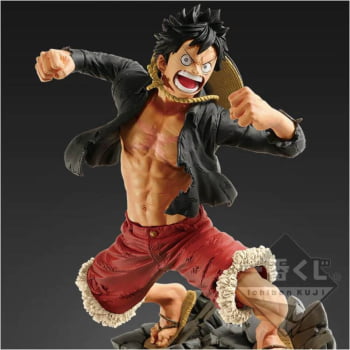 Action Figure One Piece Monkey D. Luffy 20th Figure SCultures The TAG Team Banpresto