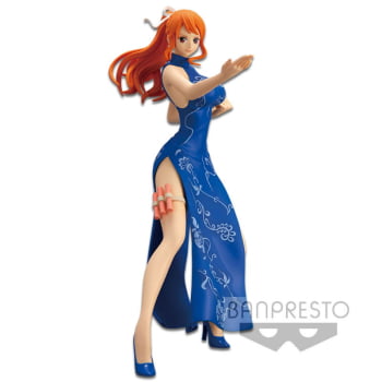 Action Figure One Piece - Nami Kung Fu Glitter & Glamours Blue - Banpresto