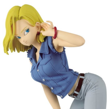 Boneco Dragon Ball Z Android 18 Glitter & Glamours Banpresto