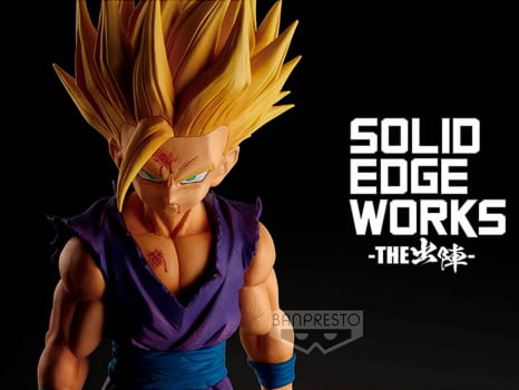 Boneco Dragon Ball Z Gohan Super Saiyajin 2 Solid Edge Works Banpresto