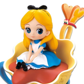 Estatueta Disney Alice in Wonderland Q Posket Stories Alice no País das Maravilhas Banpresto