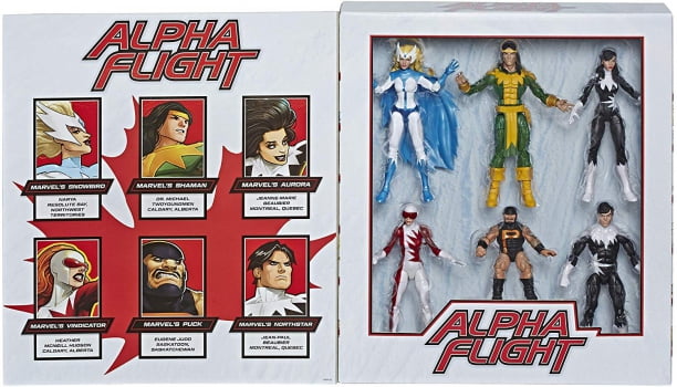 Marvel Legends Alpha Flight 6 Pack - Tropa Alfa 6 Figuras
