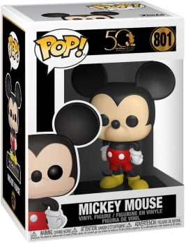 Boneco Funko Pop Mickey Mouse 801 Disney Archives 50th