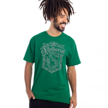 Camiseta Harry Potter Casa de Sonserina Algodão