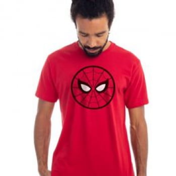 Camiseta Homem Aranha Símbolo Algodão