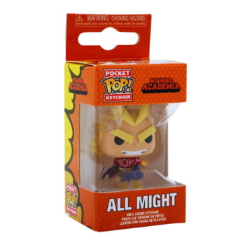 Chaveiro All Might My Hero Academia Funko Pop Pocket Keychain