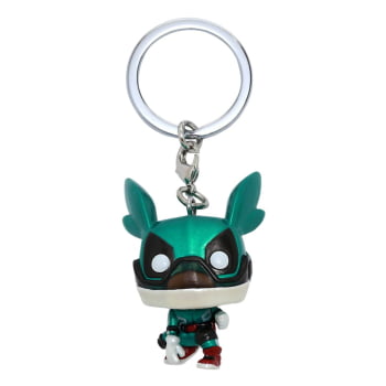 Chaveiro Deku Izuku Midoriya (Metallic) My Hero Academia Funko Pop Pocket Keychain